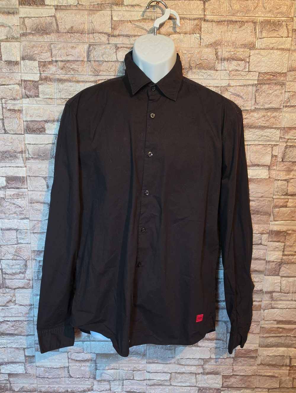 Hugo Boss Casual Slim Fit Men's Black Button Down Shirt